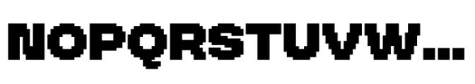 Booster Pixel Black Font UPPERCASE