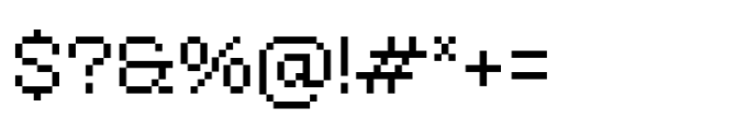Booster Pixel Regular Font OTHER CHARS