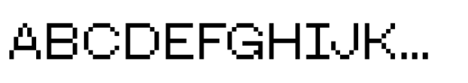 Booster Pixel Regular Font UPPERCASE
