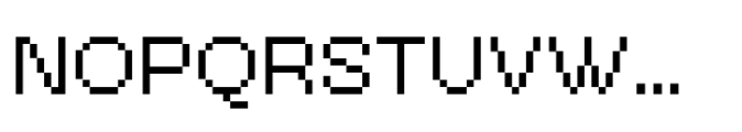 Booster Pixel Regular Font UPPERCASE