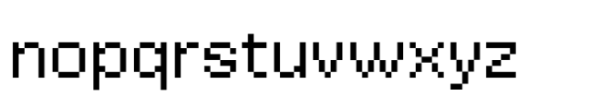Booster Pixel Regular Font LOWERCASE