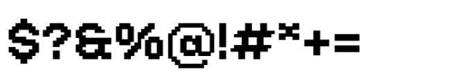 Booster Pixel Semibold Font OTHER CHARS