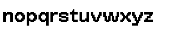 Booster Pixel Semibold Font LOWERCASE