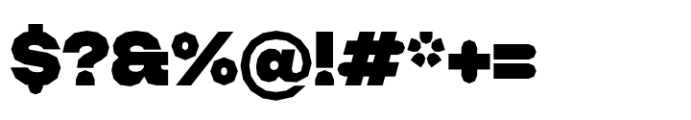 Booster Polygonal Black Font OTHER CHARS