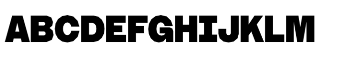 Booster Polygonal Compact Black Font UPPERCASE