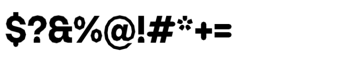 Booster Polygonal Compact Bold Font OTHER CHARS