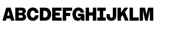 Booster Polygonal Compact Extrabold Font UPPERCASE