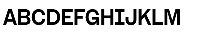 Booster Polygonal Compact Semibold Font UPPERCASE