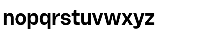 Booster Polygonal Compact Semibold Font LOWERCASE