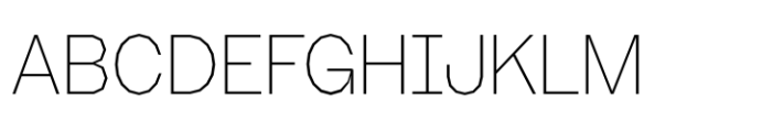 Booster Polygonal Compact Thin Font UPPERCASE