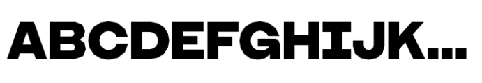 Booster Polygonal Extrabold Font UPPERCASE