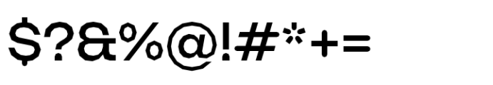 Booster Polygonal Medium Font OTHER CHARS