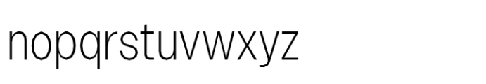 Booster Polygonal Narrow Extralight Font LOWERCASE