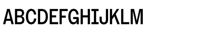 Booster Polygonal Narrow Medium Font UPPERCASE