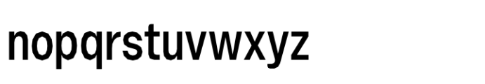 Booster Polygonal Narrow Medium Font LOWERCASE