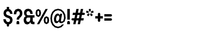 Booster Polygonal Narrow Semibold Font OTHER CHARS