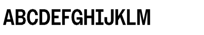 Booster Polygonal Narrow Semibold Font UPPERCASE