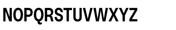 Booster Polygonal Narrow Semibold Font UPPERCASE