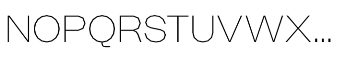 Booster Polygonal Thin Font UPPERCASE