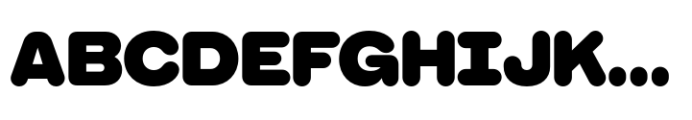 Booster Rounded Black Font UPPERCASE