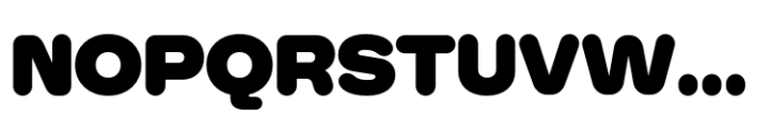 Booster Rounded Black Font UPPERCASE