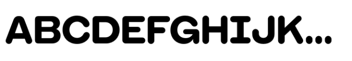 Booster Rounded Bold Font UPPERCASE