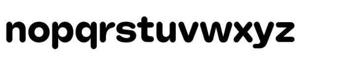 Booster Rounded Bold Font LOWERCASE