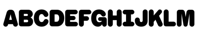 Booster Rounded Compact Black Font UPPERCASE