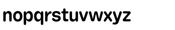 Booster Rounded Compact Semibold Font LOWERCASE