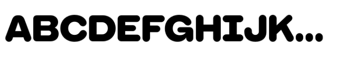 Booster Rounded Extrabold Font UPPERCASE