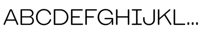 Booster Rounded Light Font UPPERCASE