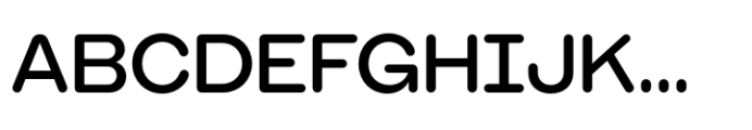 Booster Rounded Medium Font UPPERCASE