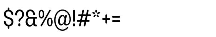 Booster Rounded Narrow Regular Font OTHER CHARS