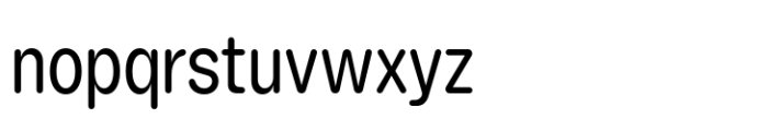 Booster Rounded Narrow Regular Font LOWERCASE