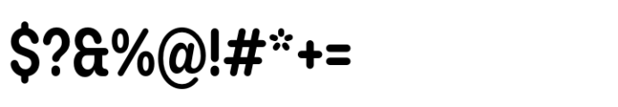 Booster Rounded Narrow Semibold Font OTHER CHARS