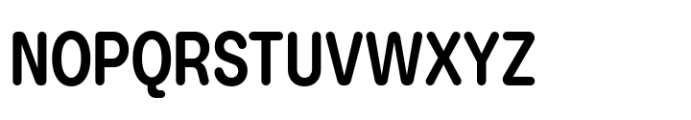 Booster Rounded Narrow Semibold Font UPPERCASE