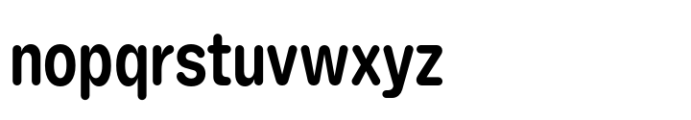 Booster Rounded Narrow Semibold Font LOWERCASE