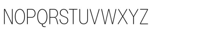 Booster Rounded Narrow Thin Font UPPERCASE