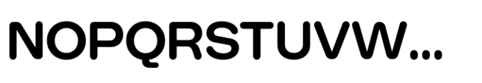 Booster Rounded Semibold Font UPPERCASE