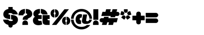 Booster Stencil Black Font OTHER CHARS