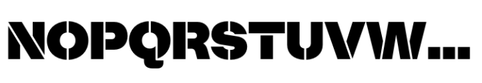 Booster Stencil Black Font UPPERCASE