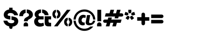 Booster Stencil Bold Font OTHER CHARS
