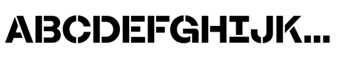 Booster Stencil Bold Font UPPERCASE