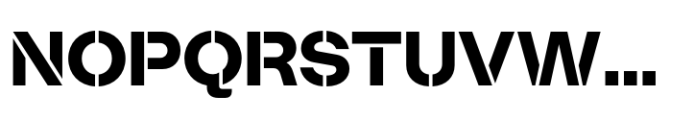 Booster Stencil Bold Font UPPERCASE