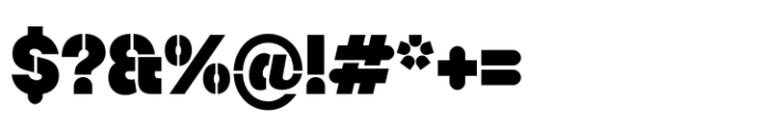 Booster Stencil Compact Black Font OTHER CHARS