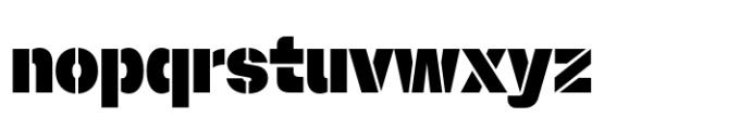 Booster Stencil Compact Black Font LOWERCASE