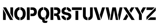 Booster Stencil Compact Bold Font UPPERCASE