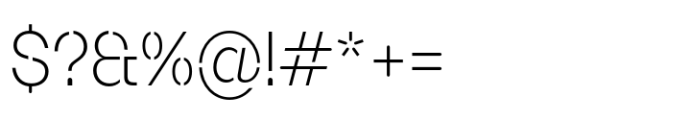 Booster Stencil Compact Extralight Font OTHER CHARS