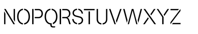 Booster Stencil Compact Light Font UPPERCASE