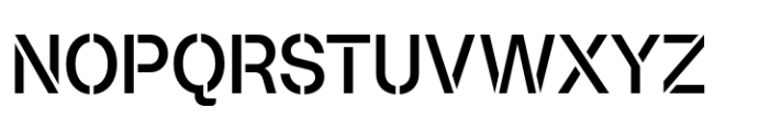 Booster Stencil Compact Medium Font UPPERCASE